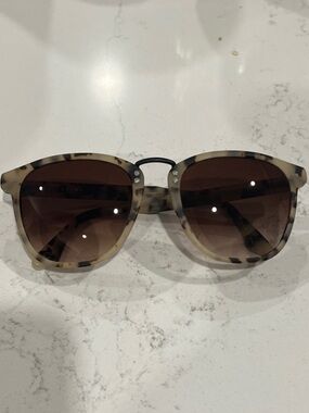 KREWE Tortoise Shell Sunglasses with Brown Gradient Lenses